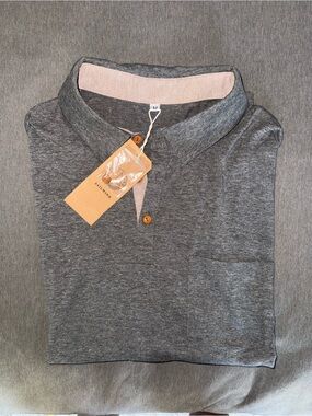 Men's NWT Sailwind Dark Gray cotton Polo